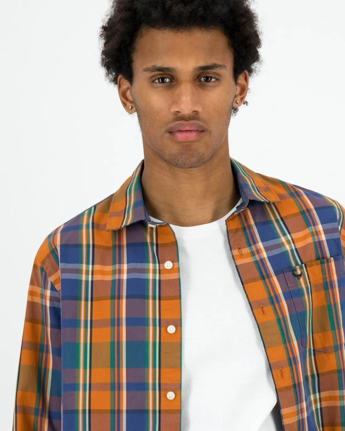 Men Old Khaki Shirts>Men'S Sipho Check Shirt
