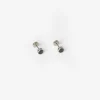 Men Old Khaki Jewellery>Men'S Stainless Steel Dumbbell Stud Earring