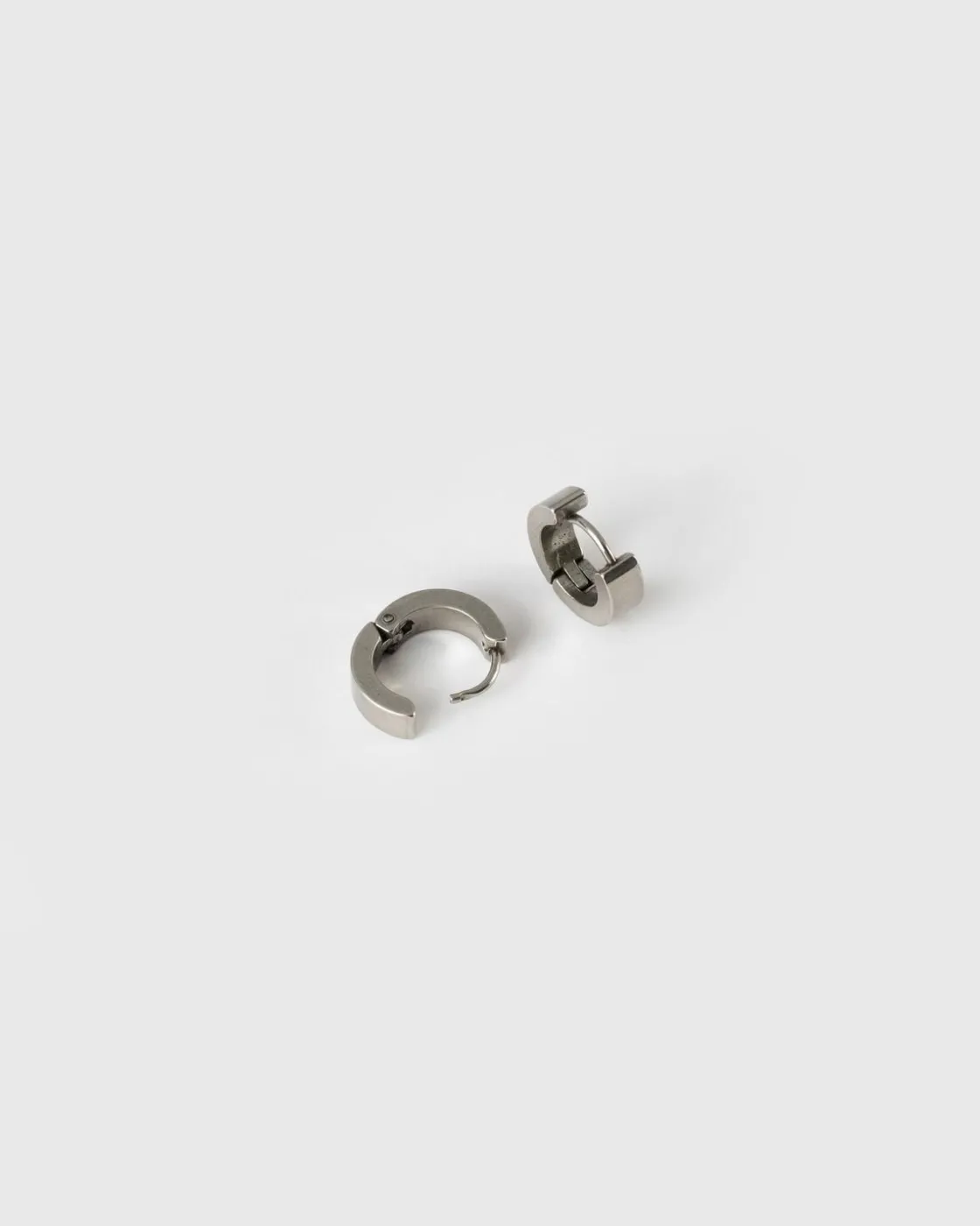 Men Old Khaki Jewellery>Men'S Stainless Steel Hoop Earring