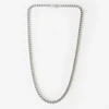 Men Old Khaki Jewellery>Men'S Stainless Steel Rounded Chain Necklace