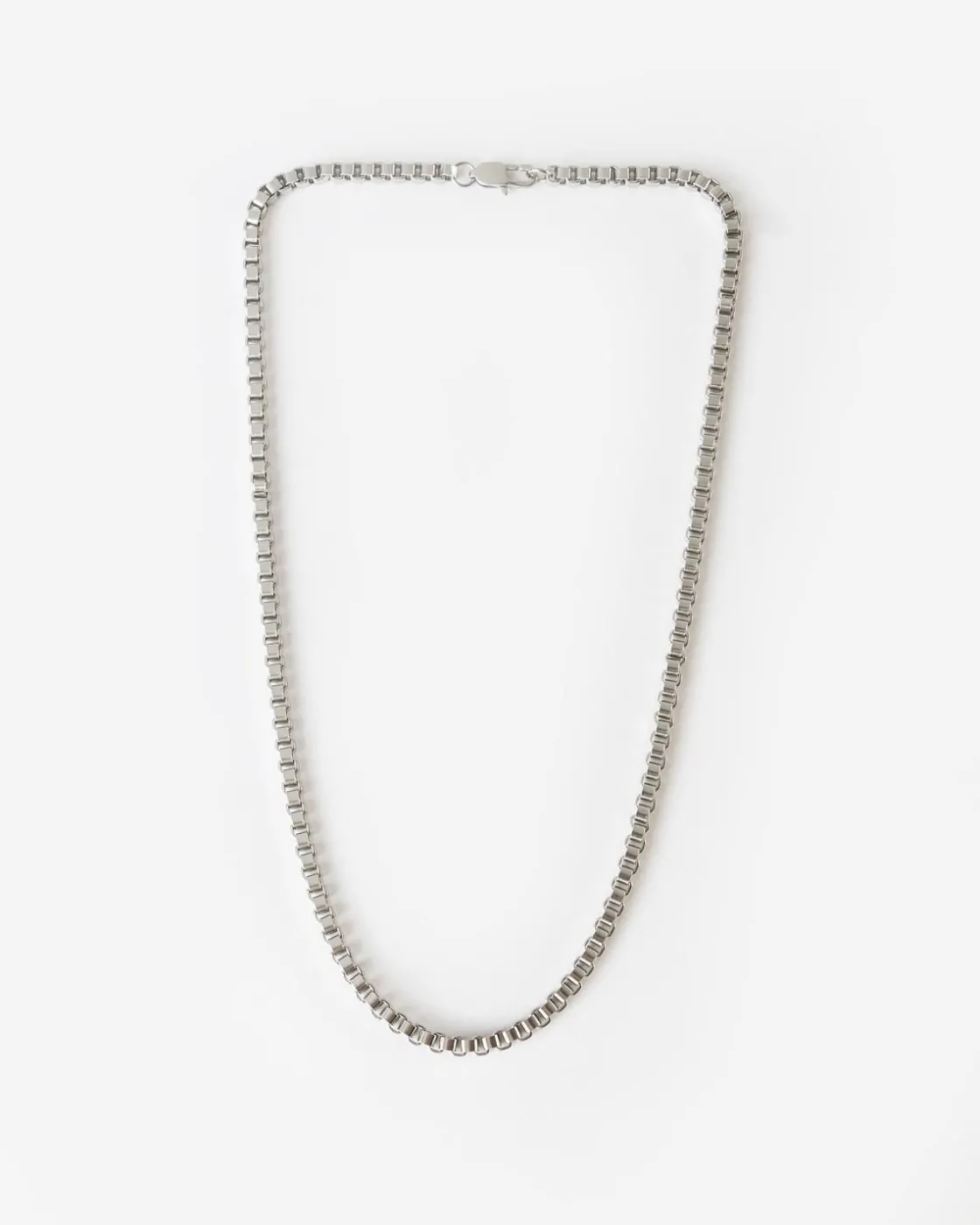 Men Old Khaki Jewellery>Men'S Stainless Steel Rounded Chain Necklace