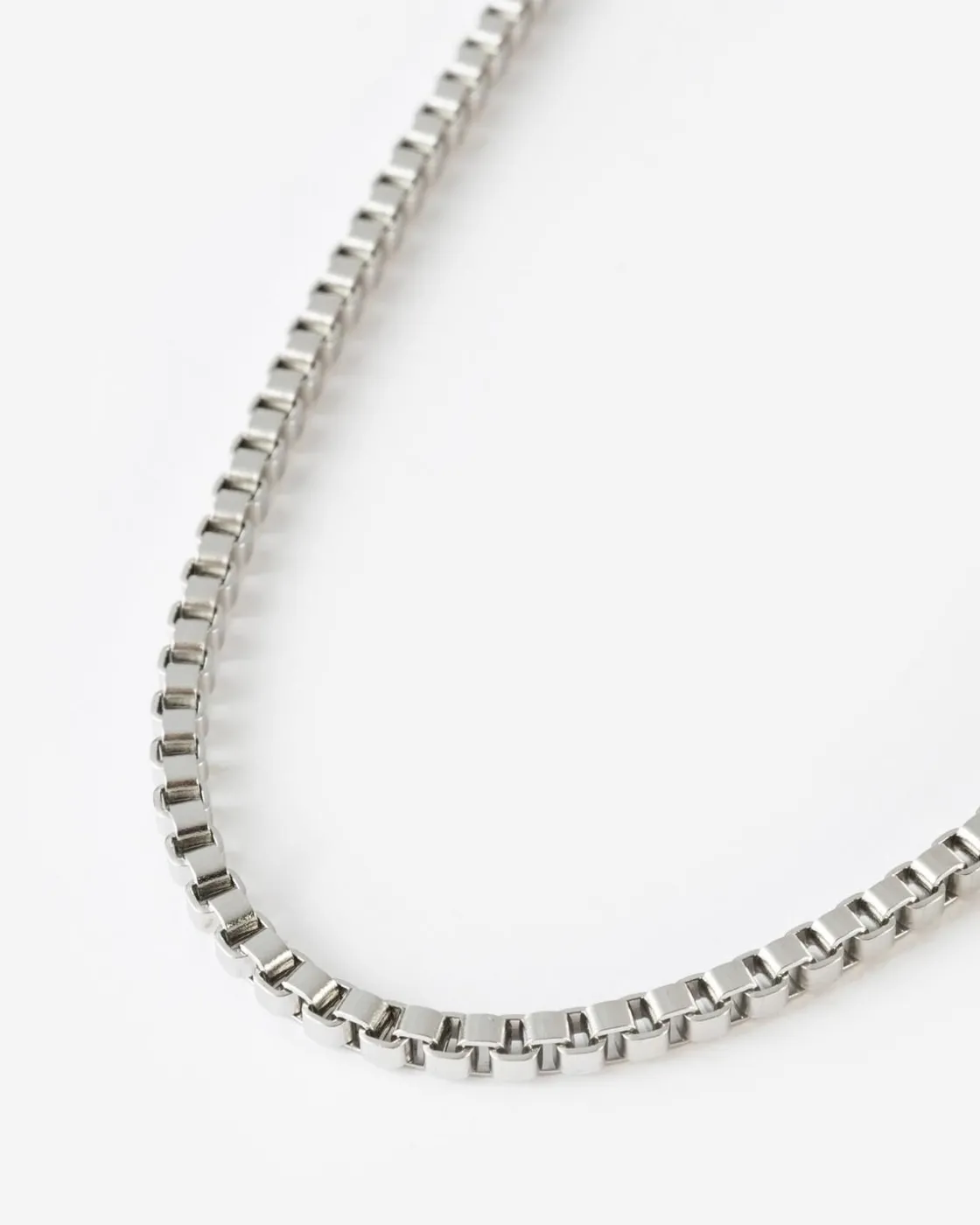 Men Old Khaki Jewellery>Men'S Stainless Steel Rounded Chain Necklace
