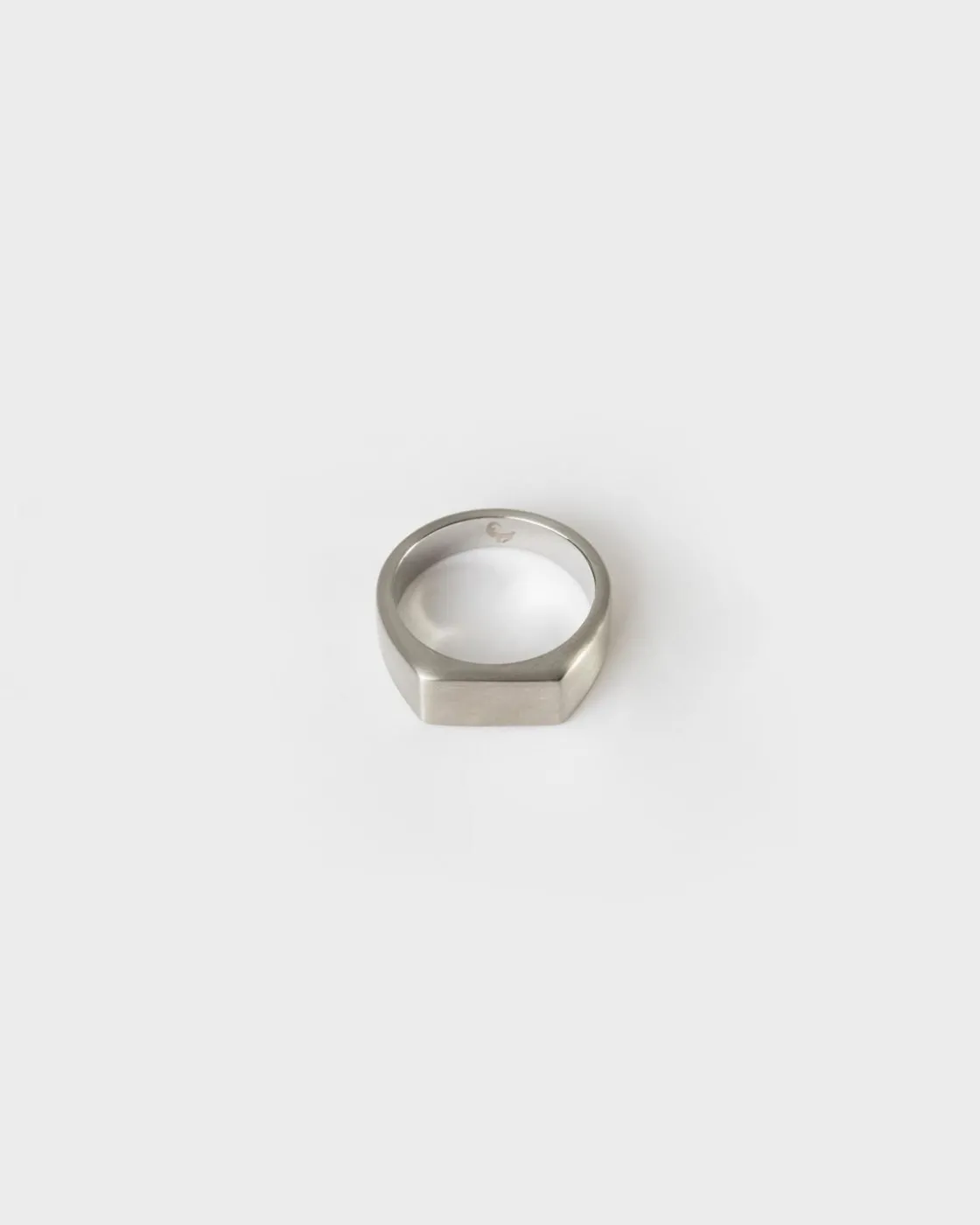 Men Old Khaki Jewellery>Men'S Stainless Steel Skinny Signet Ring