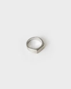 Men Old Khaki Jewellery>Men'S Stainless Steel Skinny Signet Ring