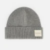 Men Old Khaki Headwear>Men'S Stark Fine Rib Beanie