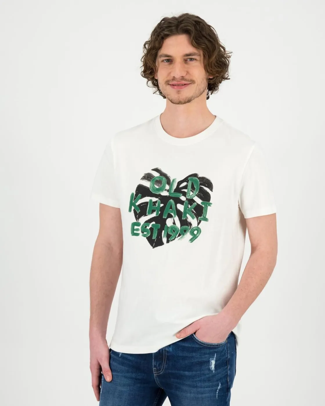 Men Old Khaki T-Shirts>Men'S Teddy Standard Fit Hero T-Shirt