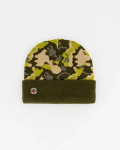 Men Old Khaki Headwear>Men'S Thando Camo Intarsia Knit Beanie