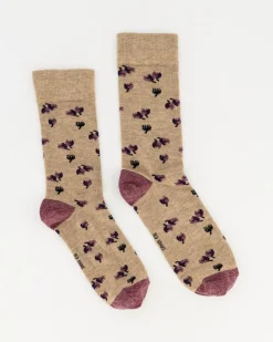 Men Old Khaki Socks & Underwear>Men'S Todd Thistle Print Socks
