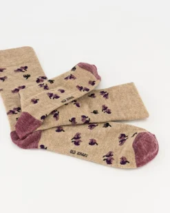 Men Old Khaki Socks & Underwear>Men'S Todd Thistle Print Socks