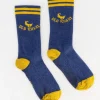 Men Old Khaki Socks & Underwear>Men'S Trenton Stripe Ribbed Collegiate Socks