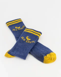 Men Old Khaki Socks & Underwear>Men'S Trenton Stripe Ribbed Collegiate Socks