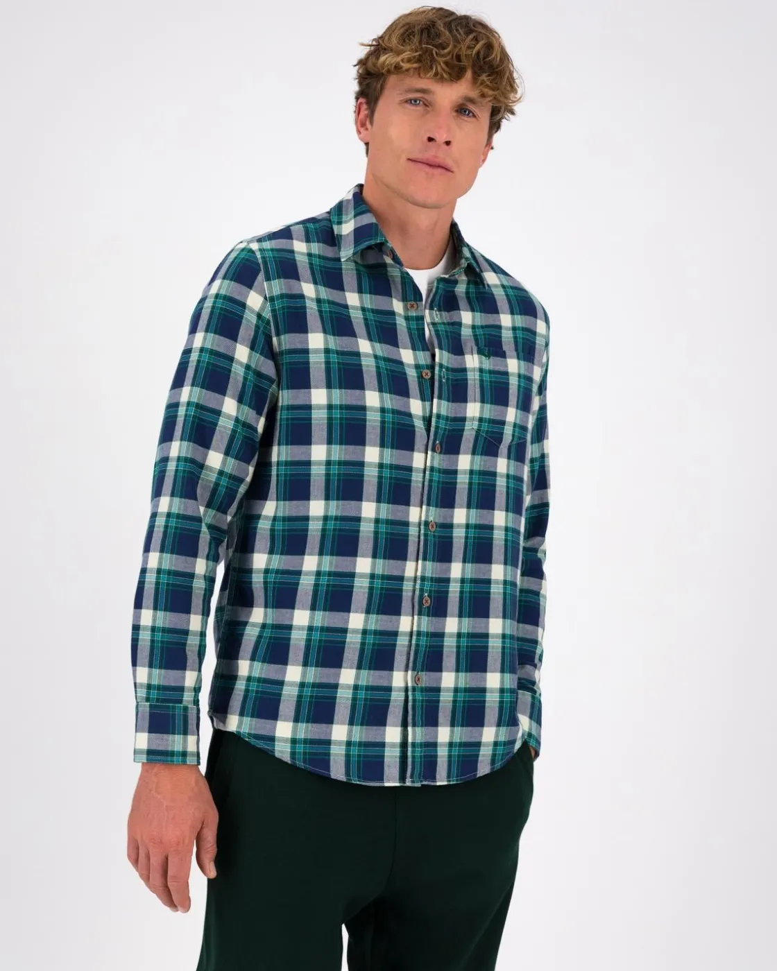 Men Old Khaki Shirts>Men'S Tyron Check Regular Fit Shirt
