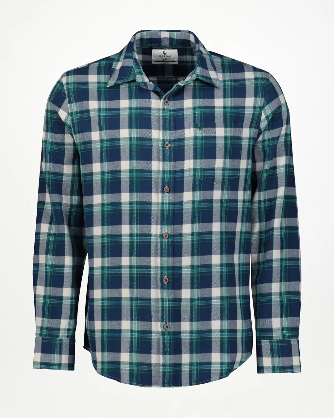 Men Old Khaki Shirts>Men'S Tyron Check Regular Fit Shirt