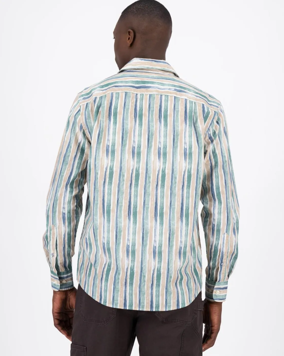 Men Old Khaki Shirts>Men'S Vincent Wide Stripe Regular Fit Shirt