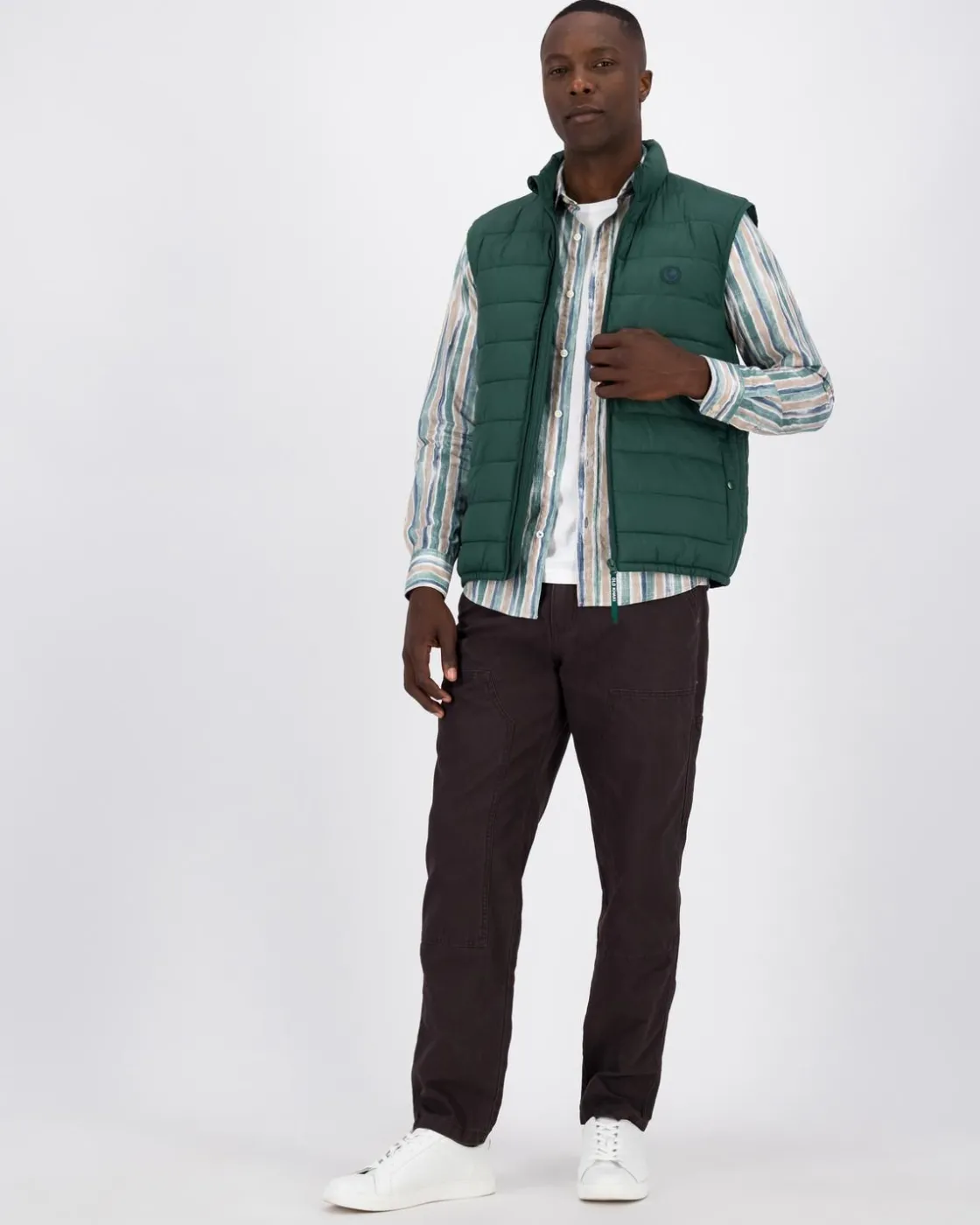 Men Old Khaki Shirts>Men'S Vincent Wide Stripe Regular Fit Shirt