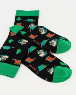 Men Old Khaki Socks & Underwear>Men'S Wilbur Wilderness Print Socks