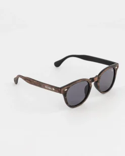 Men Old Khaki Sunglasses>Men'S Wood Effect Wayfarer Sunglasses