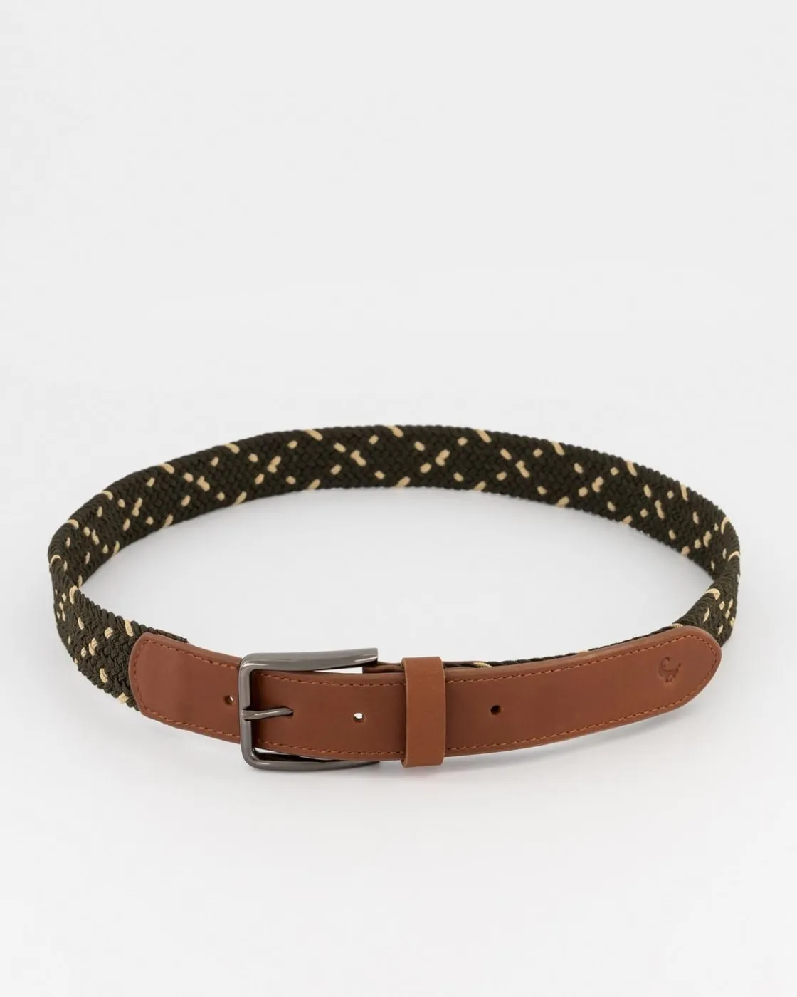 Men Old Khaki Belts>Men'S Zane Canvas Rope & Leather Belt