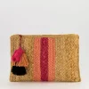 Women Old Khaki Bags & Purses>Nalini Striped Clutch Bag