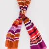 Women Old Khaki Scarves & Kimonos>Raylette Abstract Stripe Print Scarf