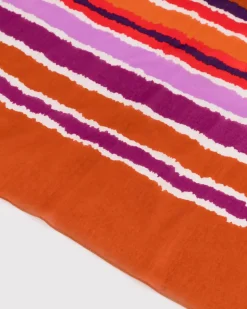 Women Old Khaki Scarves & Kimonos>Raylette Abstract Stripe Print Scarf