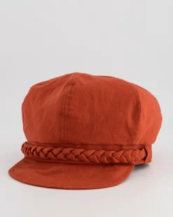Women Old Khaki Beanies, Hats & Caps>Tina Braided Baker Boy Hat