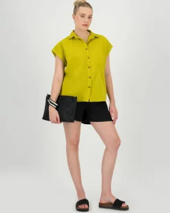 Women Old Khaki Shirts & Blouses><noscript><img width=