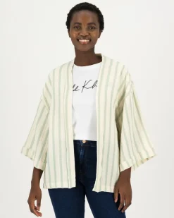Women Old Khaki Scarves & Kimonos>Women'S Angela Kimono