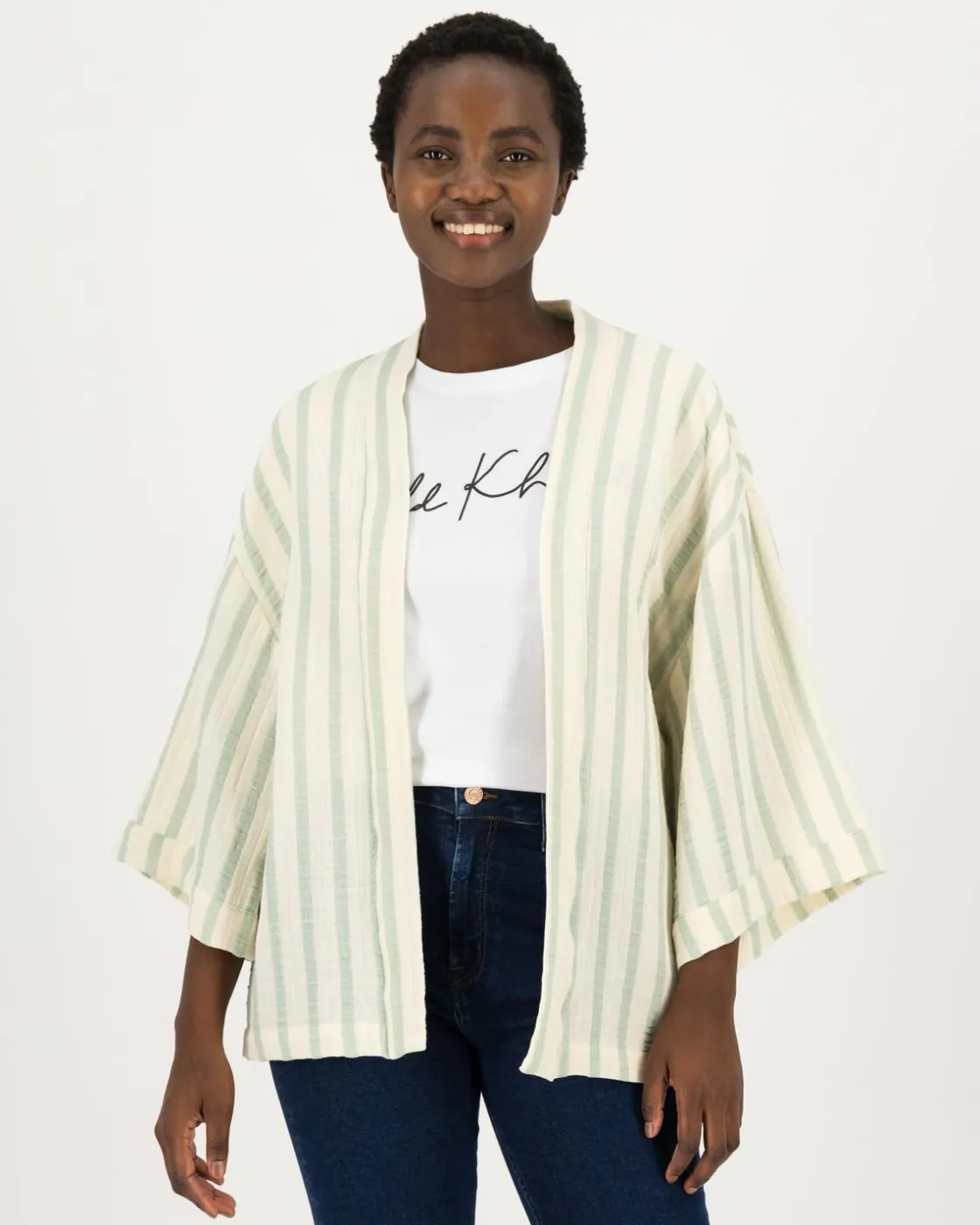 Women Old Khaki Scarves & Kimonos>Women'S Angela Kimono