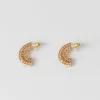 Women Old Khaki Jewellery>Women'S Arched Dangle Bead Earrings