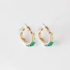 Women Old Khaki Jewellery>Women'S Bead & Pearl Hoop Earrings
