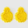 Women Old Khaki Jewellery>Women'S Bold Beaded Disk Earrings