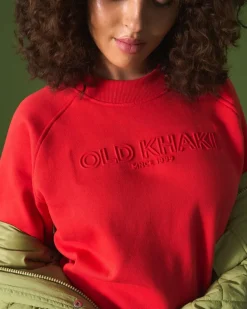 Women Old Khaki Knitwear & Sweats>Women'S Cayla Embossed Sweat