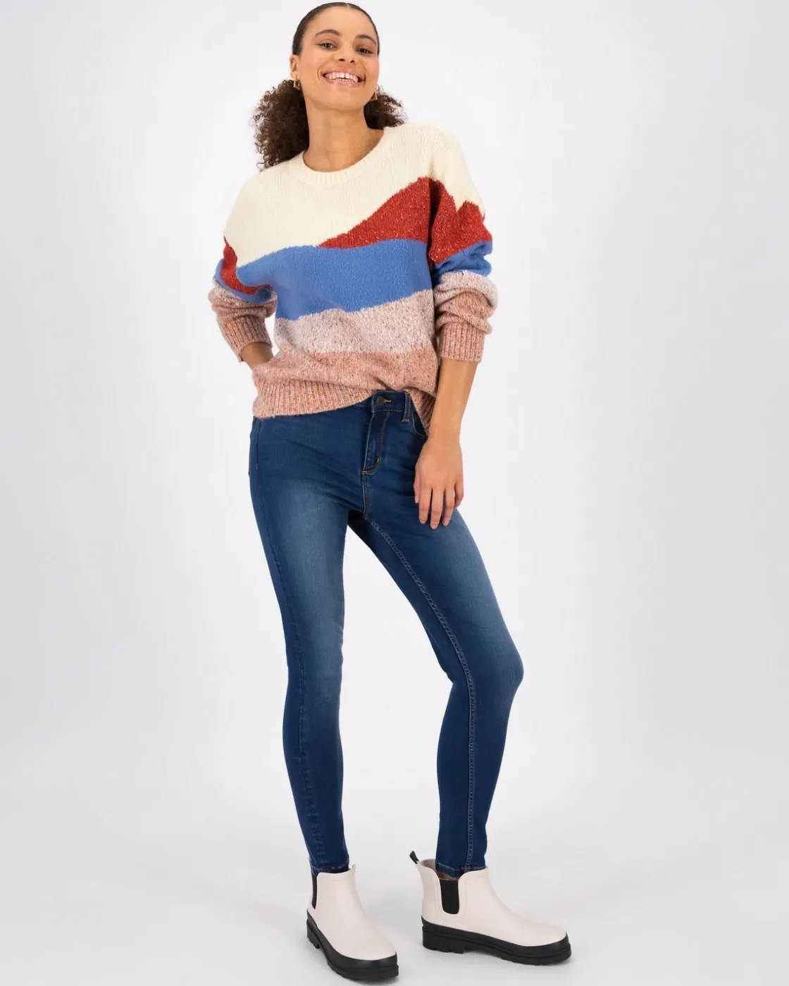 Women Old Khaki Knitwear & Sweats>Women'S Celia Colour-Block Jumper