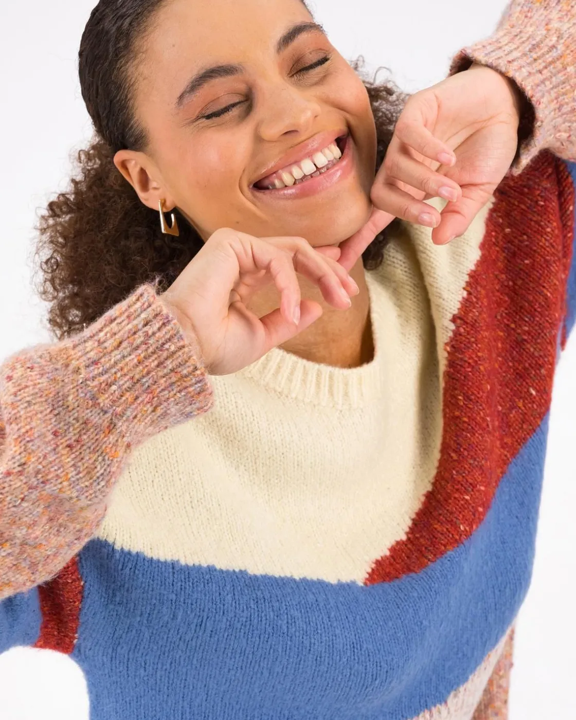 Women Old Khaki Knitwear & Sweats>Women'S Celia Colour-Block Jumper