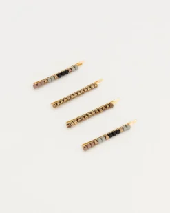 Women Old Khaki Hair Accessories>Women'S Cleonie Clips 4-Pack