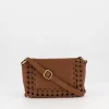 Women Old Khaki Bags & Purses>Women'S Cyra Knotted Border Leather Envelope Bag