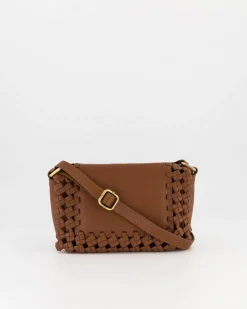 Women Old Khaki Bags & Purses>Women'S Cyra Knotted Border Leather Envelope Bag