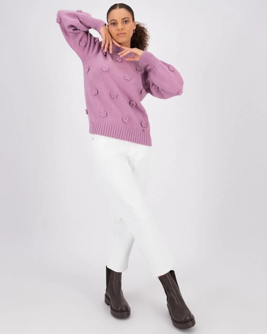 Women Old Khaki Knitwear & Sweats>Women'S Daisy Bobble Jumper