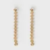 Women Old Khaki Jewellery>Women'S Dangly Disk Drop Earrings