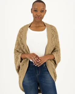 Women Old Khaki Scarves & Kimonos>Women'S Fay Knitted Shrug Kimono