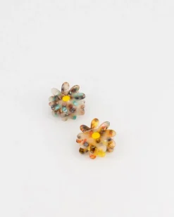 Women Old Khaki Hair Accessories>Women'S Flower Resin Clips 2-Pack