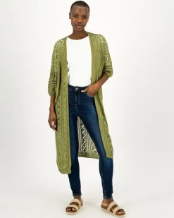 Women Old Khaki Scarves & Kimonos>Women'S Freya Crochet Kimono