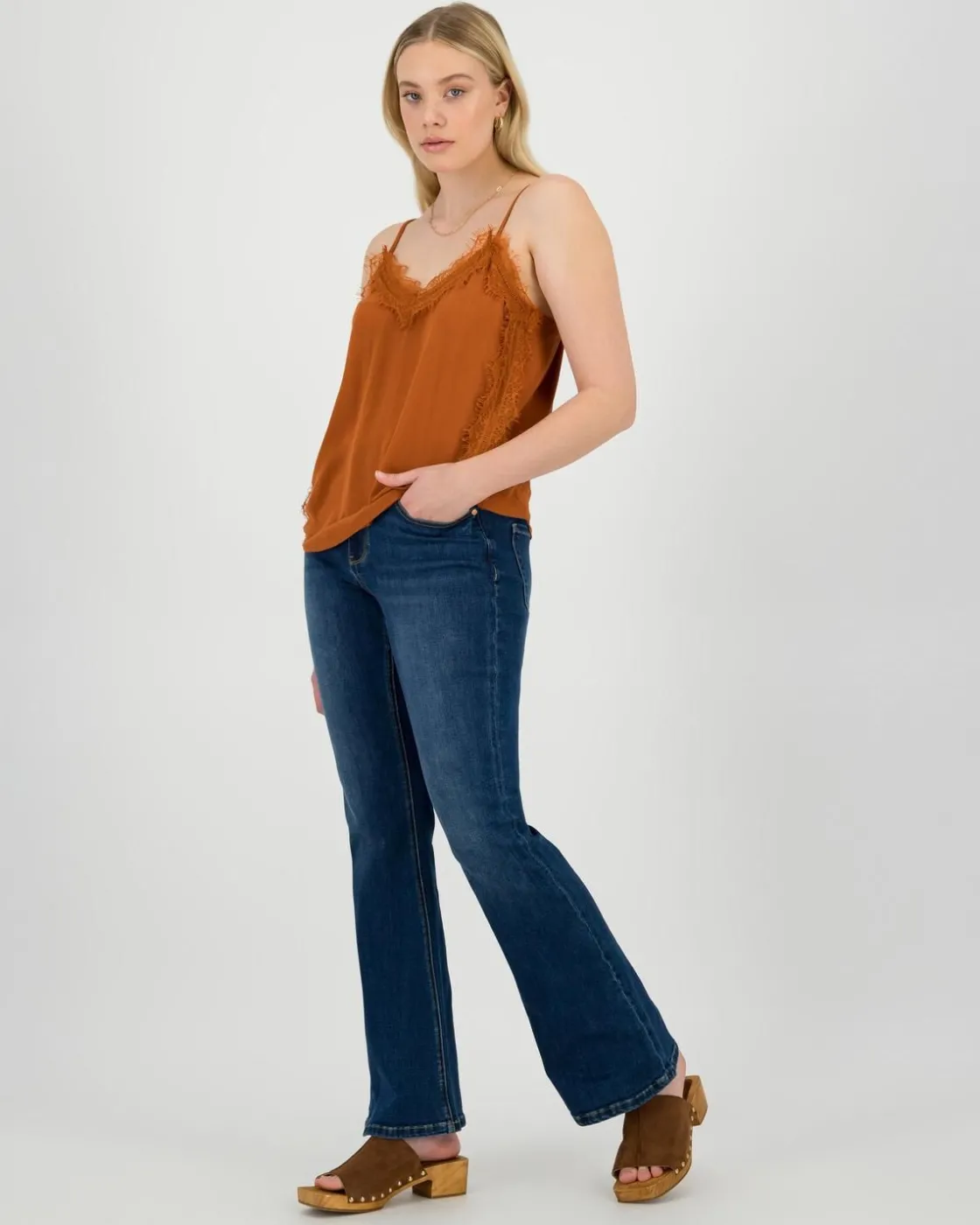 Women Old Khaki T-Shirts & Camis>Women'S Geri Lace Cami