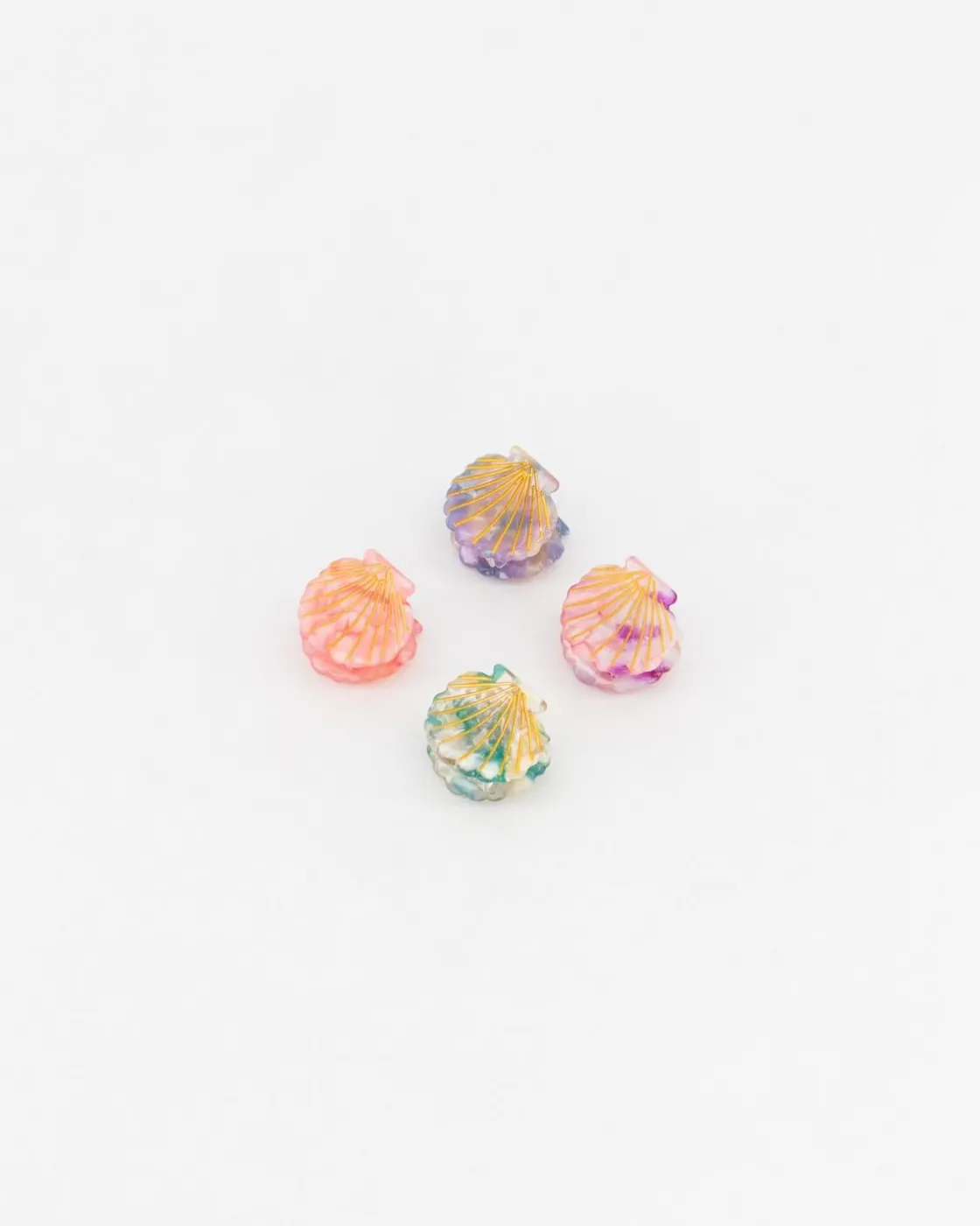 Women Old Khaki Hair Accessories>Women'S Ghisha Shell Clips 4-Pack