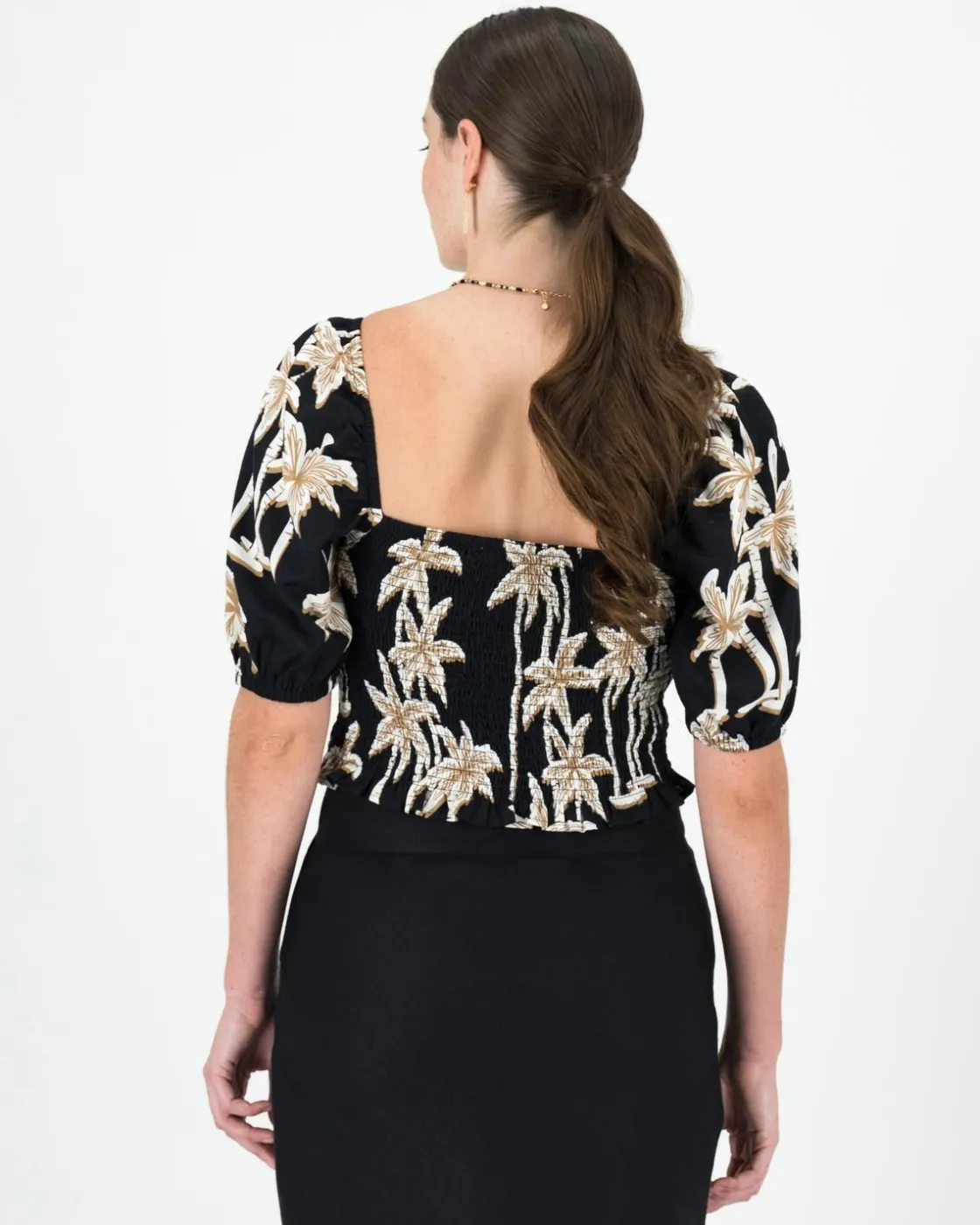 Women Old Khaki Shirts & Blouses>Women'S Gloria Shirred Blouse