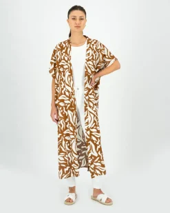 Women Old Khaki Scarves & Kimonos><noscript><img width=