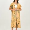 Women Old Khaki Scarves & Kimonos>Women'S Hattie Tropical Leaf Printed Kimono