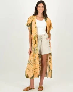 Women Old Khaki Scarves & Kimonos><noscript><img width=