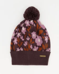 Women Old Khaki Beanies, Hats & Caps>Women'S Innike Intarsia Flower Beanie